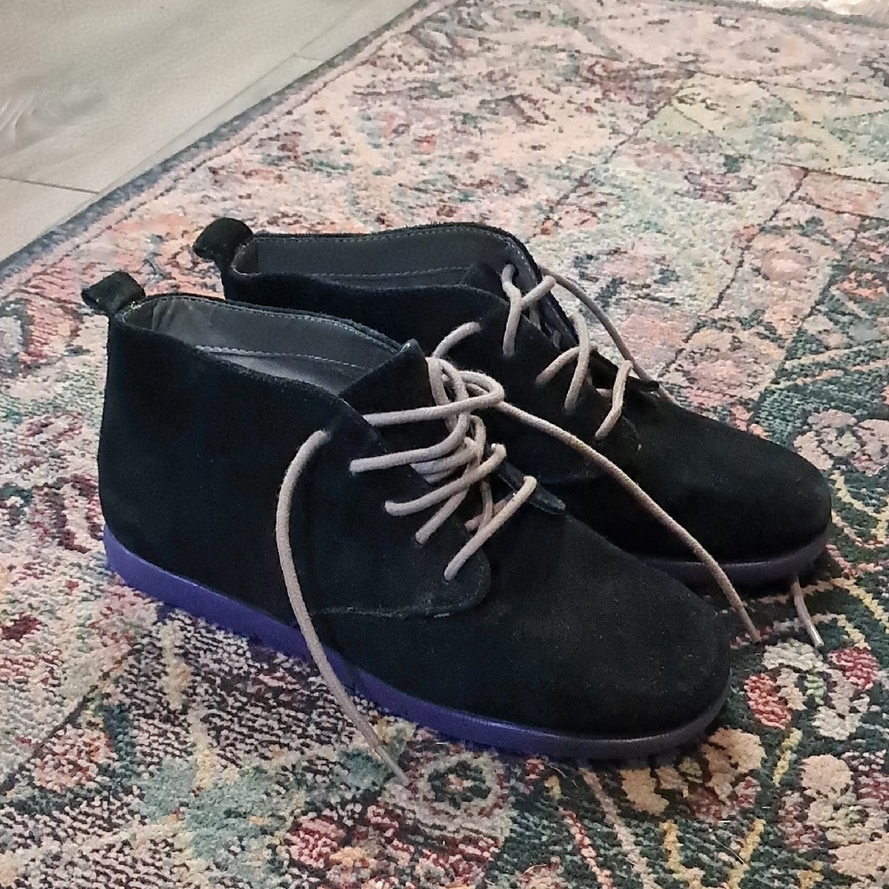 Stylish Black Suede Men's Shoes